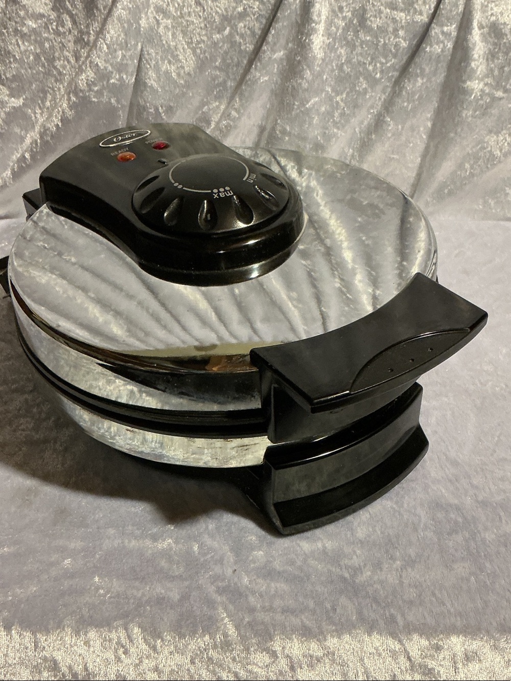 Electric Waffle Maker - Silver and Black